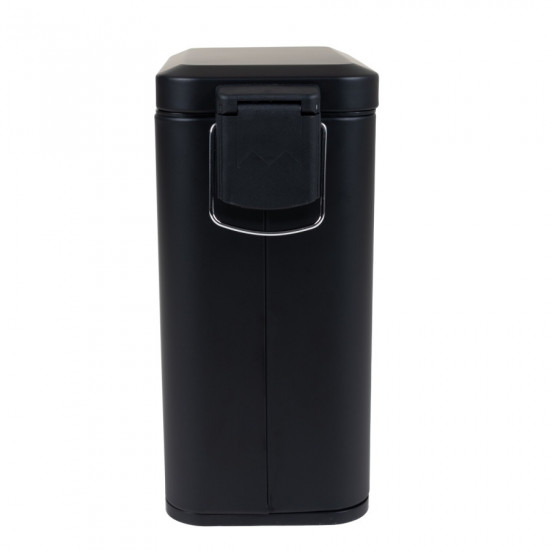 Відро для сміття з плавним закриттям прямокутне Zerix Sansa-TC0105 Black 5 л колір чорний (ZX5894)