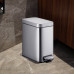 Відро для сміття з плавним закриттям прямокутне Mixxus Premium Quadro-TC0105 SS Color 5л колір нерж