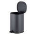 Відро для сміття з плавним закриттям овальне Mixxus Premium Olivary-TC0105 Graphite 5 л колір графі
