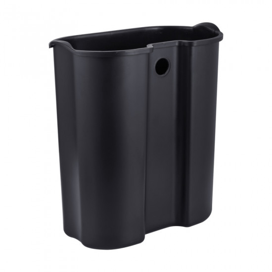 Відро для сміття з плавним закриттям овальне Mixxus Premium Topper-TC0205 SS Color 5л колір нержаві
