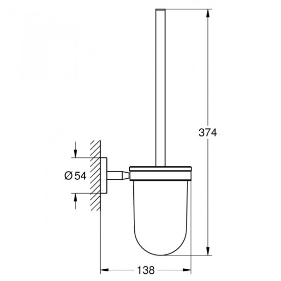 Ёрш для унитаза Grohe Bau Cosmopolitan Neutral (40463001)
