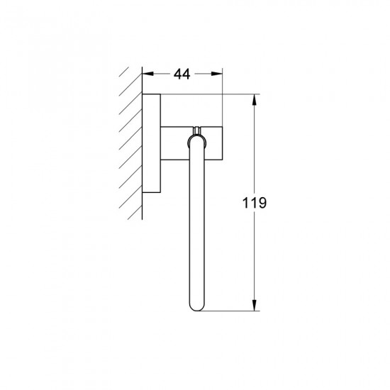 Тримач для туалетного паперу Grohe Essentials New (40689001)