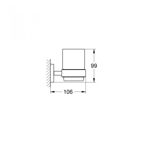 Стакан для зубних щіток Grohe Essentials New (40447001)