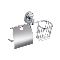 Держатель бумаги с крышкой и корзиной Zerix AFB-0103-1 (ZX5065)