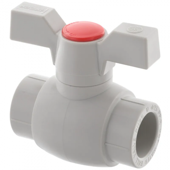 Кран шаровой PPR КШ Koer (бабочка) для горячей воды 25 (Koer K0182.PRO) (KP0235)