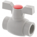 Кран шаровой PPR КШ Koer (бабочка) для горячей воды 25 (Koer K0182.PRO) (KP0235)