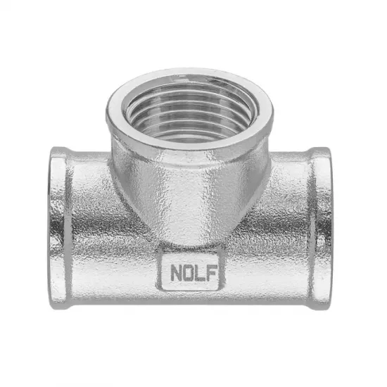 Трійник Nolf NFC.T06F-N-1/2''FFF нікельований (NF3091)