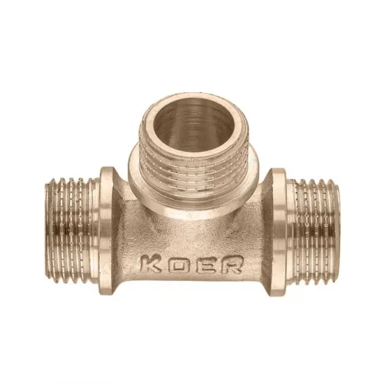 Трійник Koer KF.T06M.WN - 1/2'' MMM без нікелю (MX1528)