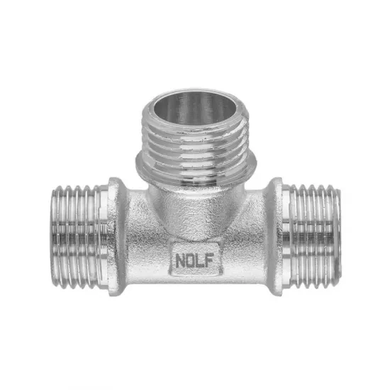 Трійник Nolf NFC.T06MMM-N-1/2''MMM нікельований (NF3101)