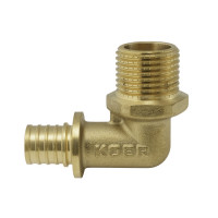 Кутник перехідний із ЗР Koer KA.L06M-16 - 16(2.2mm) x 1/2