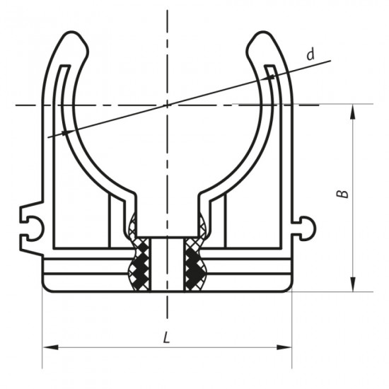 Кріплення для PPR труби 20 Koer K0074.PRO (KP0089)