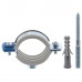 Хомут трубный оцинкованный Koer KCB.10.G 1-1 / 4 "(38-43) серый (KR2787)