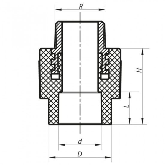 Муфта соединительная ЗР 20x1/2M PPR Koer K0094.PRO (KP0113)