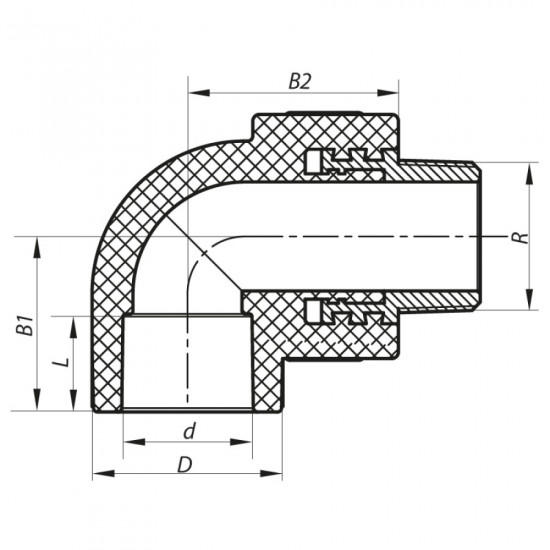 Угол ЗР 25x3/4M PPR Koer K0120.PRO (KP0143)