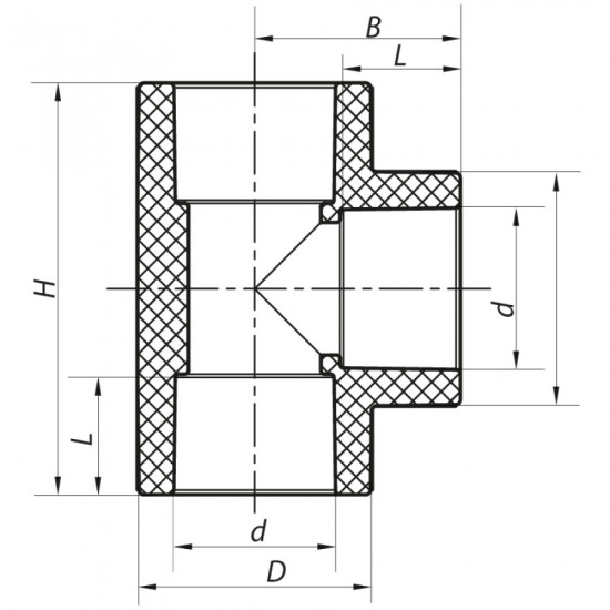 Трійник 63 PPR Koer K0012.PRO (KP0015)