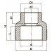 Муфта редукционная ВВ 63x50 PPR Koer K0040.PRO (KP0048)