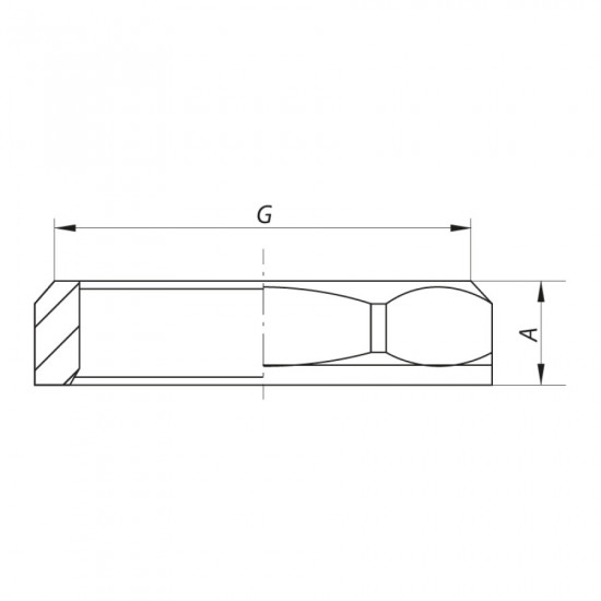 Контрольная гайка 1" Koer KF.K10 (KF0003)