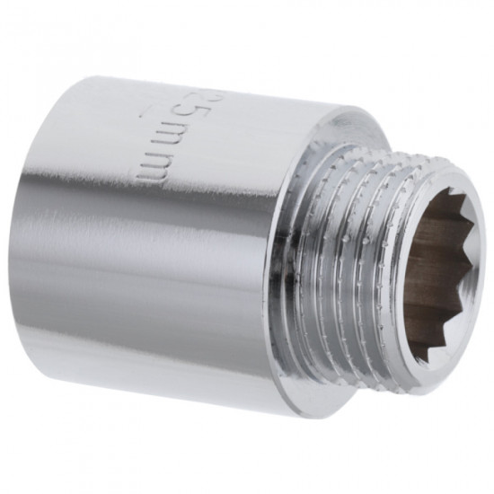 Подовжувач 1/2" 25мм (хром) Koer KF.E06-25.CHR (KF0095) Подовжувач 1/2" 25мм (хром) Koer KF.E06-25.CHR (KF0095)