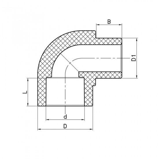 Угол Koer K0267.PRO 32 PPR 90 ВЗ (KP2911) Угол Koer K0267.PRO 32 PPR 90 ВЗ (KP2911)
