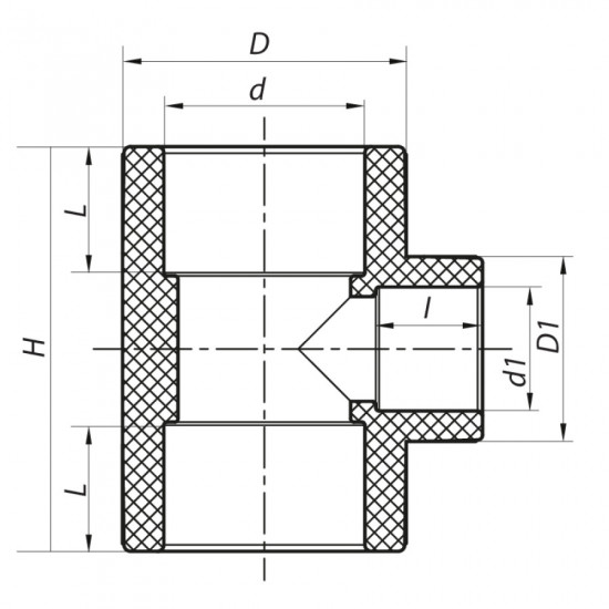 Трійник редукційний 75x63x75 PPR KOER K0222.PRO (KP2587)
