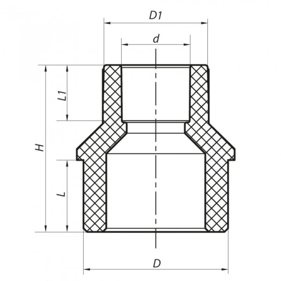 Муфта редукционная НB 32x20 PPR KOER K0057.PRO (KP0067)