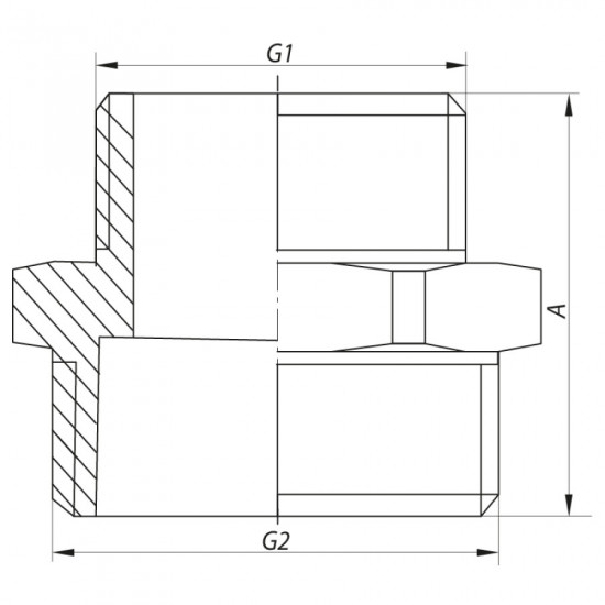 Ниппель редукционный 1/2 