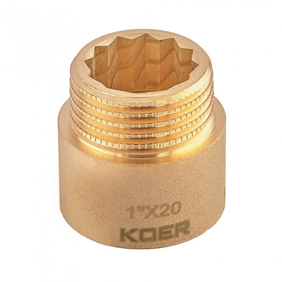 Подовжувач Koer KF.E10-20.WN - 1"-20мм без нікелю (KR5670)