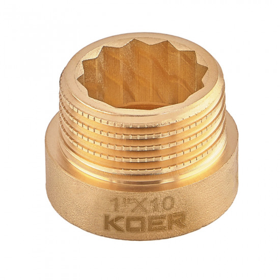 Подовжувач Koer KF.E10-10.WN - 1"-10мм без нікелю (KR5668)