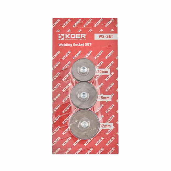 Комплект насадок KOER WS-SET для паяльника PPR (кол. синий) 20мм,25мм,32мм (KR5821)