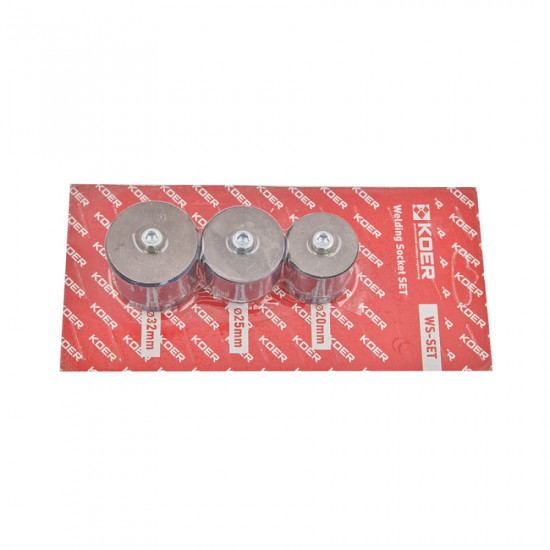 Комплект насадок KOER WS-SET для паяльника PPR (кол. синий) 20мм,25мм,32мм (KR5821)