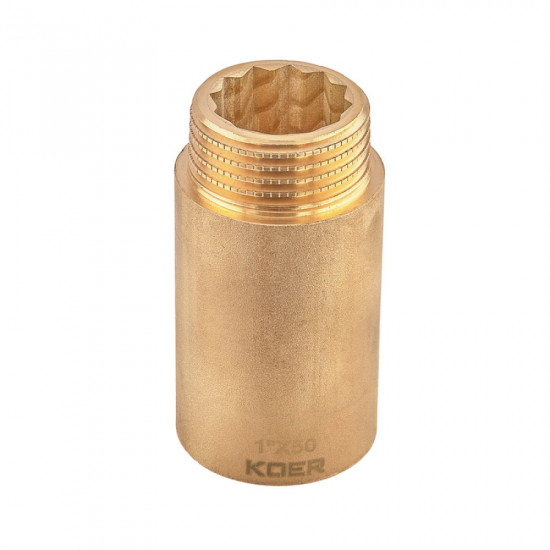 Подовжувач Koer KF.E10-50.WN - 1"-50мм без нікелю (KR5674)