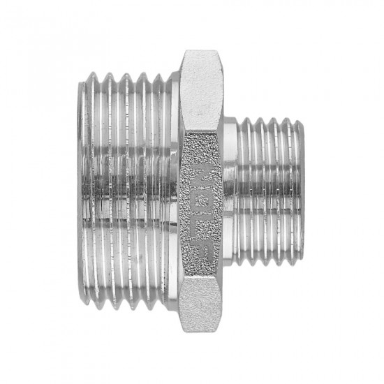Ніпель редукційний Nolf NFC.N0206-N-1/2"x1/4" нікельований (NF3081)