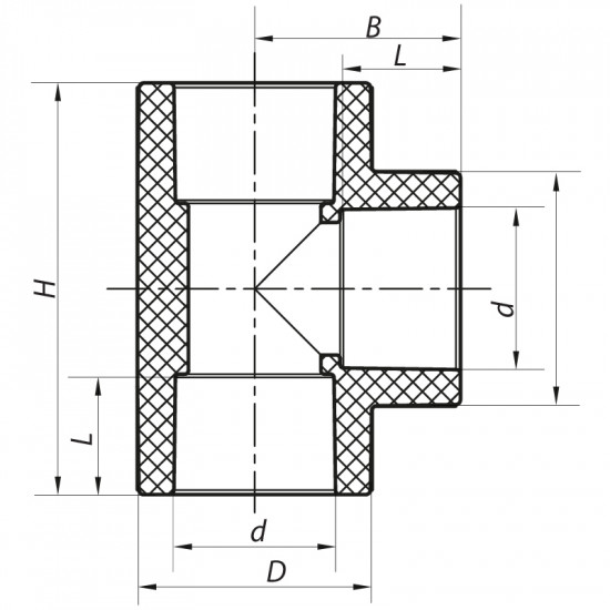 Трійник 32 PPR KOER K0009.PRO (KP0012)