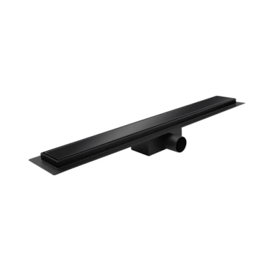 Душевой трап из нержавеющей стали Koer FD08-70x600-GLASS Black 70x600мм со стеклянной панелью (KR5140)