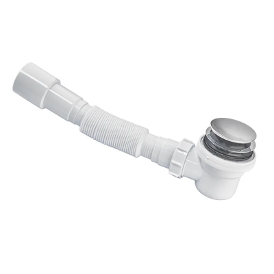 Сифон для душеваго піддону Zerix SD-03 1 1/2" з випуском Click-Slack (ZX5087)