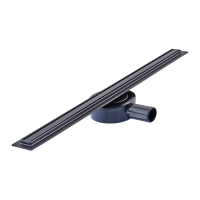 Душовий трап з нерж. сталі SUS304 Mixxus Drain-05-60-Slim Black (30x600 мм) (Чорний) (MI6169)