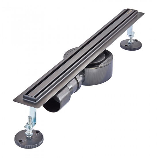 Душевой трап из нерж. стали SUS304 Mixxus Drain-05-50-Slim Black (30x500мм) (Черный) (MI6168)