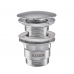 Донный клапан для умывальника с переливом Koer PW-03-01 1 1/4'' (кнопка) (Цвет хром) (KR3394)