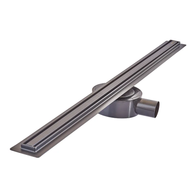 Душовий трап з нерж. сталі SUS304 Mixxus Drain-05-80-Slim Black (30x800мм) (Чорний) (MI6171)