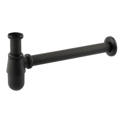 Сифон для раковины Mixxus Siphon-01 BLACK 1 1/4'' без выпуска (под донный клапан) без ревизии (AC35)