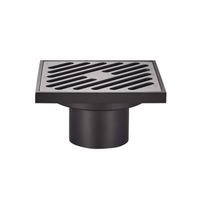 Душевой трап Koer FD10-100x100-180-Black (прямое отведение) (Черный) (KR3414)