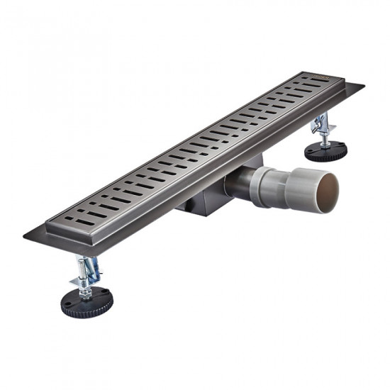 Душевой трап из нержавеющей стали SUS304 Koer FD35-70x500-Graphite (Цвет графит) (AC0657)