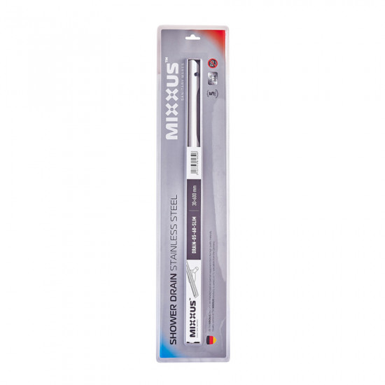 Душовий трап із нержавіючої сталі SUS304 Mixxus Drain-05-60-Slim (30x600 мм) (MI6165)
