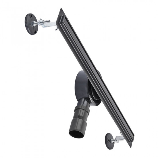 Душевой трап из нерж. стали SUS304 Mixxus Drain-05-60-Slim Black (30x600 мм) (Чёрный) (MI6169)