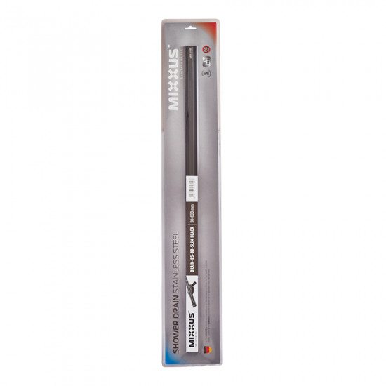Душовий трап з нерж. сталі SUS304 Mixxus Drain-05-80-Slim Black (30x800мм) (Чорний) (MI6171)