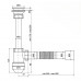 Сифон для раковины Zerix SU-03-А с ревизией (Цвет белый) 1 1/4'' (ZX5083)