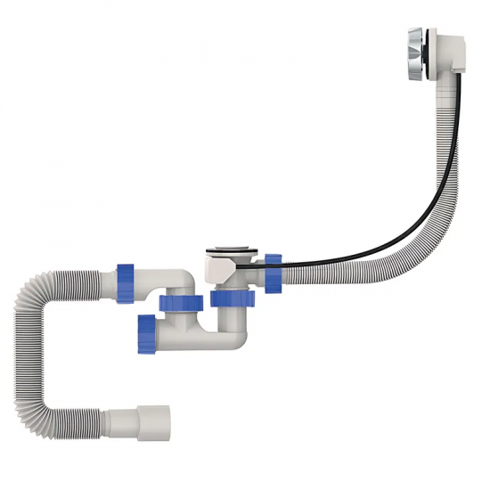 Сифон для ванни Mixxus SV-02-B з ревізією, перелив "автомат" (ручка хром) (MI8205) Сифон для ванни Mixxus SV-02-B з ревізією, перелив "автомат" (ручка хром) (MI8205)