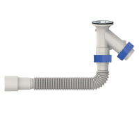 Сифон для умивальника Mixxus SU-08 1 1/4"x40 компактний 40*40/50 (MI8188)