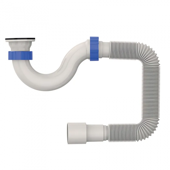 Сифон для душового піддона Mixxus SD-04 з нержавіючим випуском (MI8203)