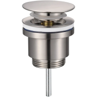 Донний клапан для раковини Koer PW-11-02 1 1/4''  універсальний (з/без перел) СLICK-СLACK SS COLOR